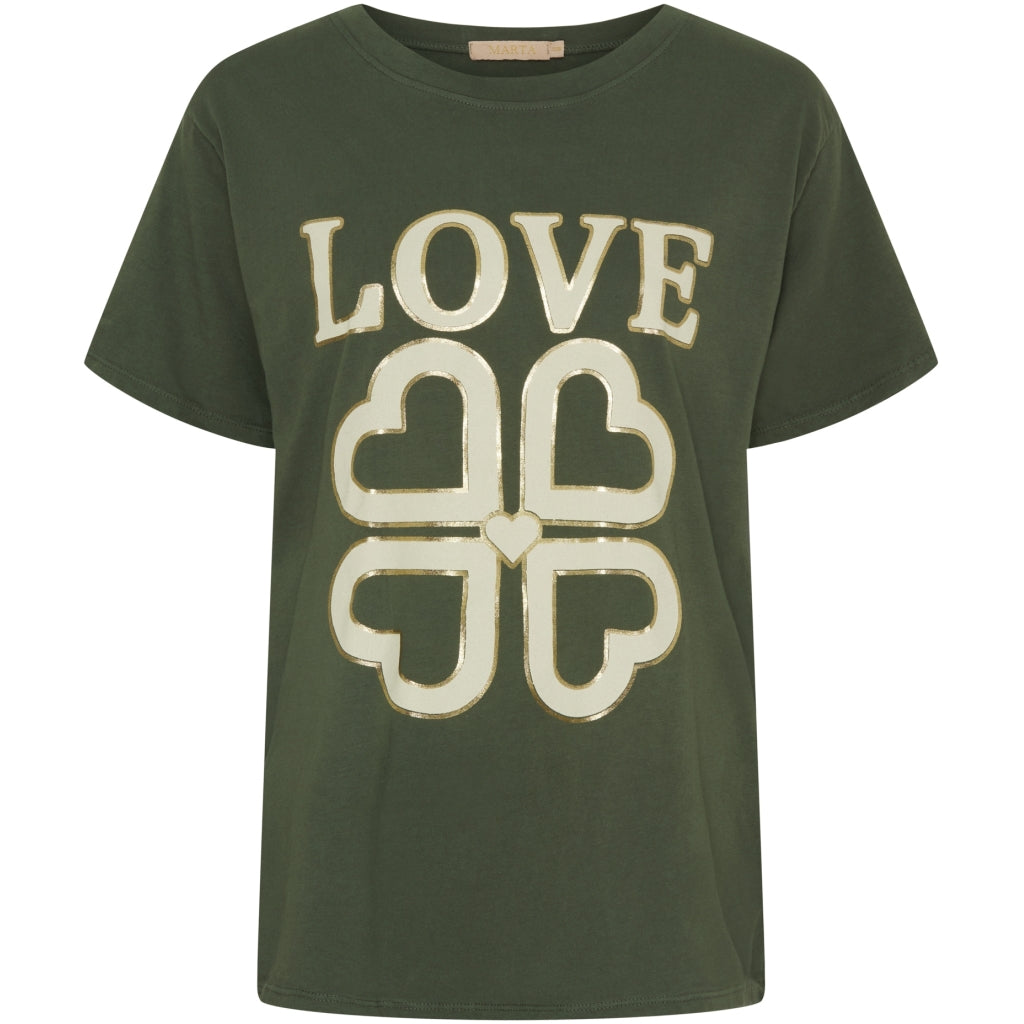 MARTA DU CHATEAU Marta du Chateau dame tee MdcInge .0532 T-shirt Military Love