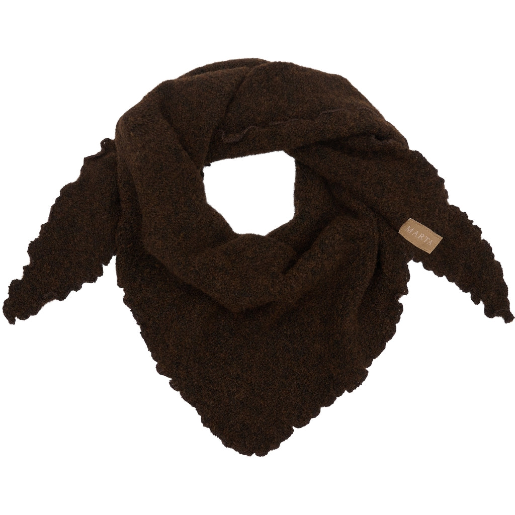 MARTA DU CHATEAU Marta du Chateau dame tørklæde MdcAgnete 172-1100 Scarf Brown