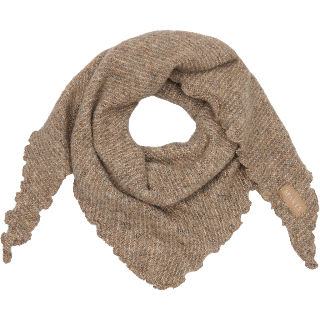 MARTA DU CHATEAU Marta du Chateau dame tørklæde MdcAgnete 172-1100 Scarf Fango