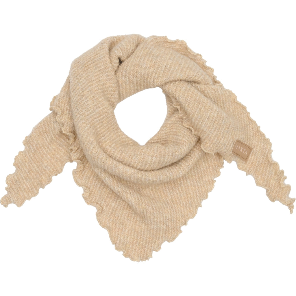 MARTA DU CHATEAU Marta du Chateau dame tørklæde MdcAgnete 172-1100 Scarf Sand