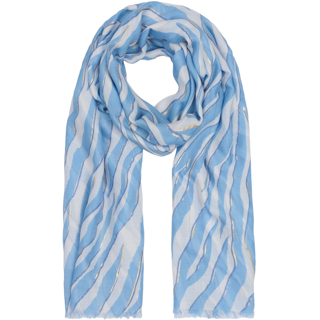MARTA DU CHATEAU Marta du Chateau dame tørklæde MdcBarbera FA37240 Scarf Blue