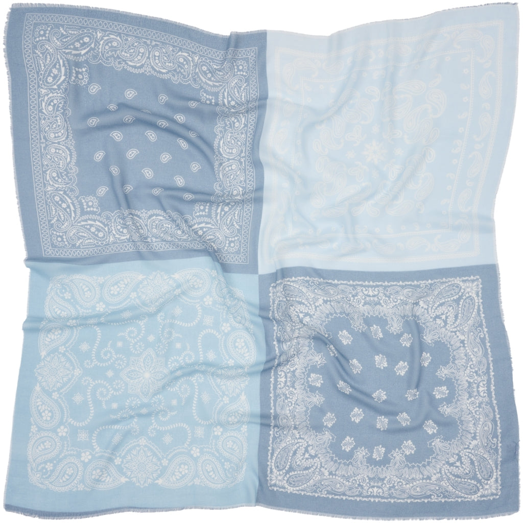 MARTA DU CHATEAU Marta du Chateau dame tørklæde MdcBelle FA37263 Scarf Light Blue/Jeans