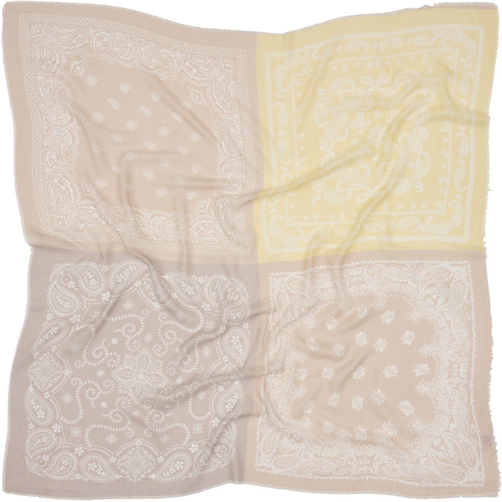 MARTA DU CHATEAU Marta du Chateau dame tørklæde MdcBelle FA37263 Scarf Yellow/Beige