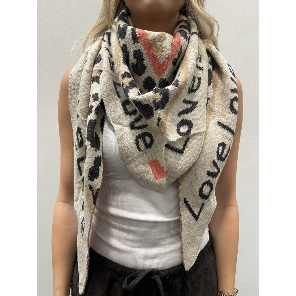 MARTA DU CHATEAU Marta du Chateau dame tørklæde MdcClio BA-0746 Scarf Beige2