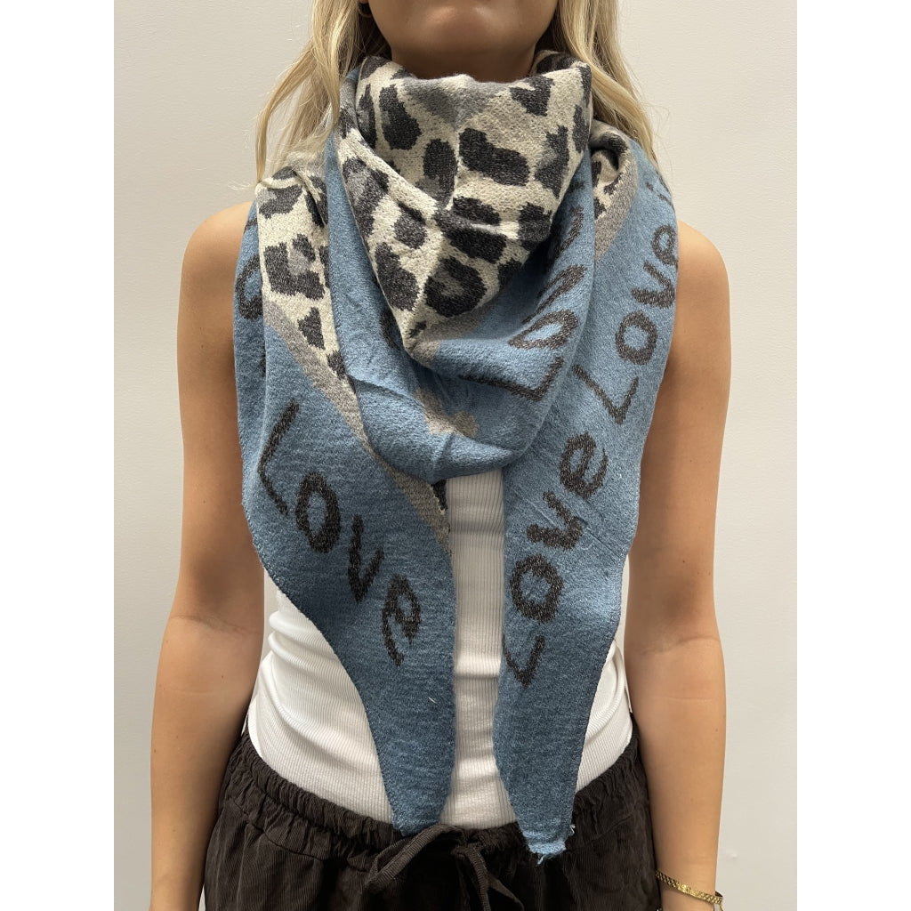 MARTA DU CHATEAU Marta du Chateau dame tørklæde MdcClio BA-0746 Scarf Blue23