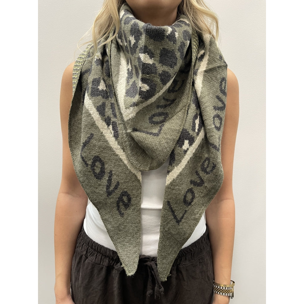 MARTA DU CHATEAU Marta du Chateau dame tørklæde MdcClio BA-0746 Scarf DarkGreen9
