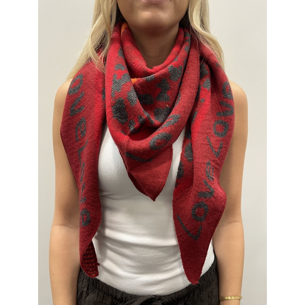 MARTA DU CHATEAU Marta du Chateau dame tørklæde MdcClio BA-0746 Scarf DarkRed13