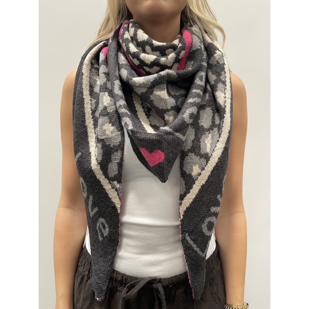 MARTA DU CHATEAU Marta du Chateau dame tørklæde MdcClio BA-0746 Scarf Grey5