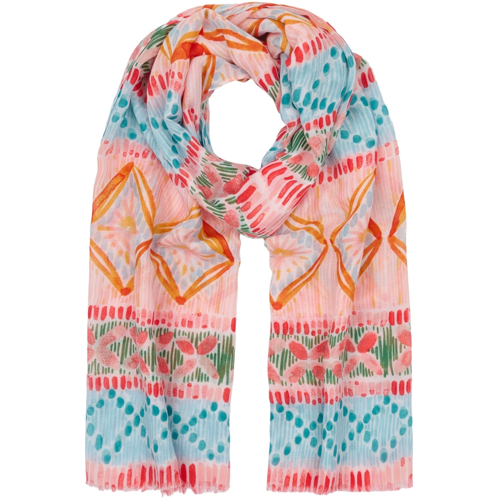 MARTA DU CHATEAU Marta du Chateau dame tørklæde MdcEmila FA60198 Scarf Orange/Green