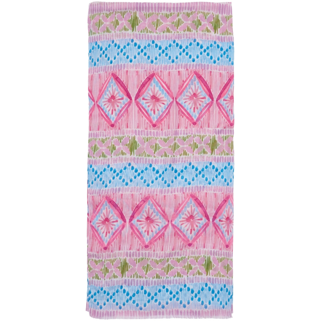 MARTA DU CHATEAU Marta du Chateau dame tørklæde MdcEmila FA60198 Scarf Pink/Blue