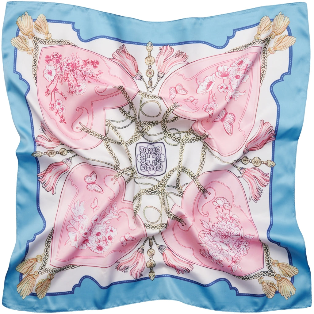 MARTA DU CHATEAU Marta du Chateau dame tørklæde MdcFinja BA-Scarf Scarf Blue3533