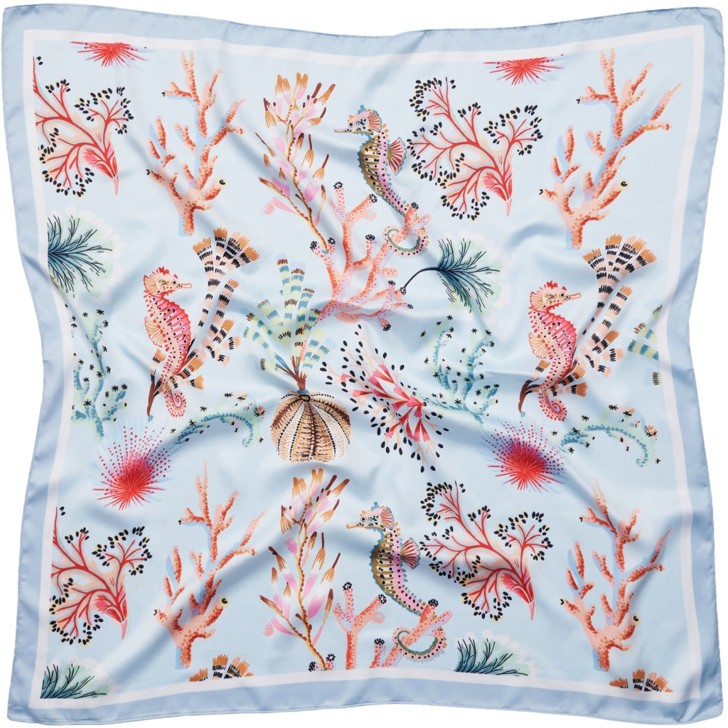 MARTA DU CHATEAU Marta du Chateau dame tørklæde MdcFinja BA-Scarf Scarf Blue3538