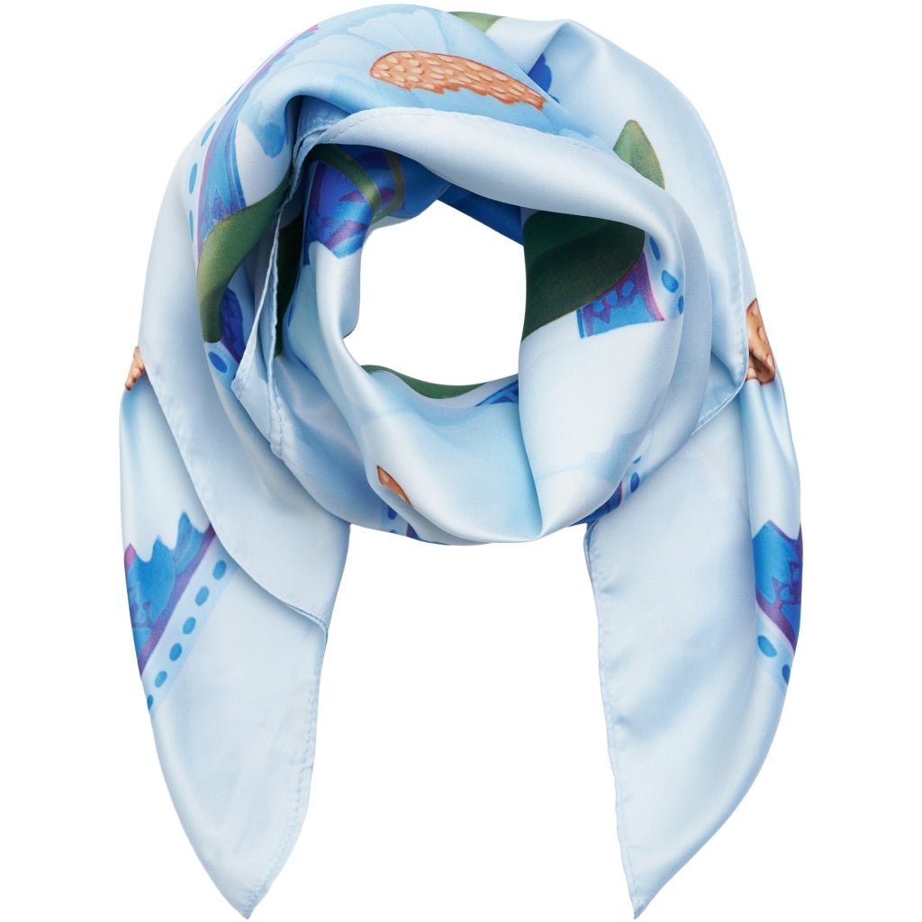 MARTA DU CHATEAU Marta du Chateau dame tørklæde MdcFinja BA-Scarf Scarf Blue3540