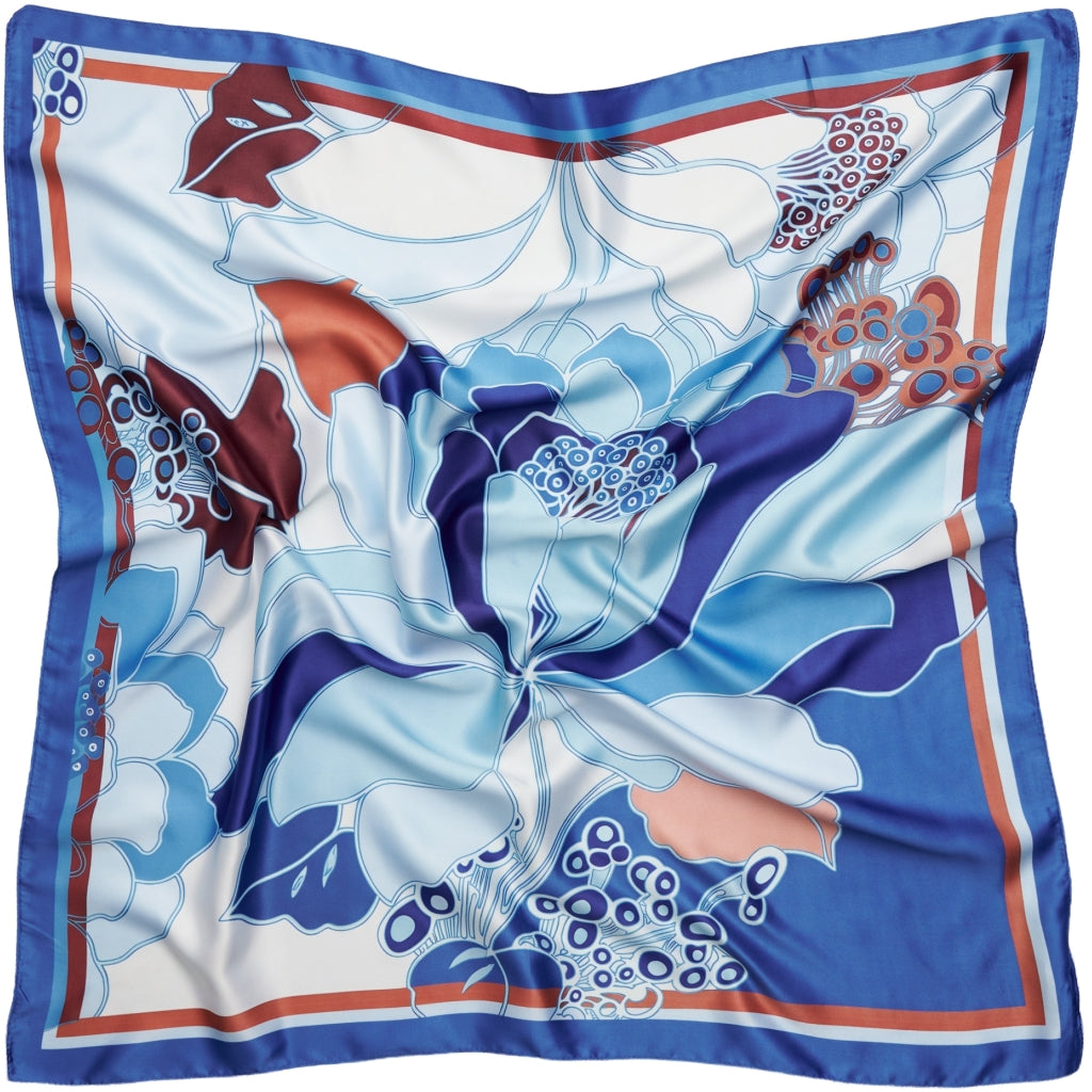 MARTA DU CHATEAU Marta du Chateau dame tørklæde MdcFinja BA-Scarf Scarf Blue3559