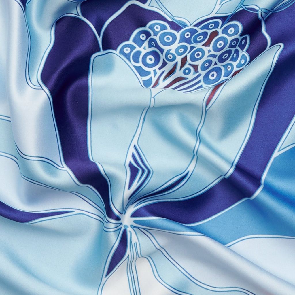 MARTA DU CHATEAU Marta du Chateau dame tørklæde MdcFinja BA-Scarf Scarf Blue3559