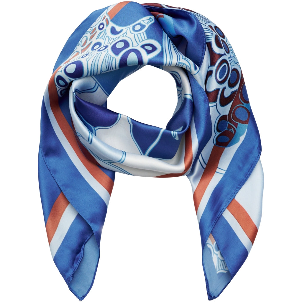 MARTA DU CHATEAU Marta du Chateau dame tørklæde MdcFinja BA-Scarf Scarf Blue3559
