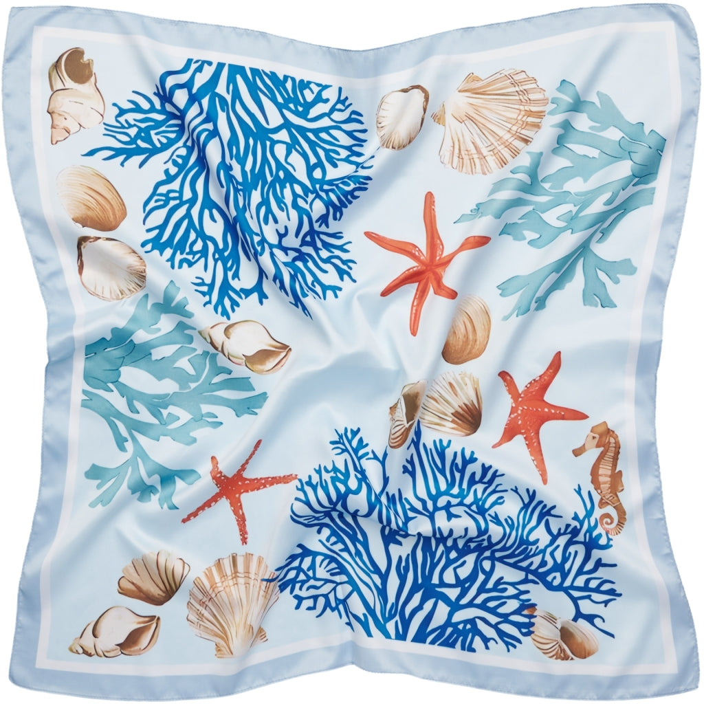 MARTA DU CHATEAU Marta du Chateau dame tørklæde MdcFinja BA-Scarf Scarf Blue3563