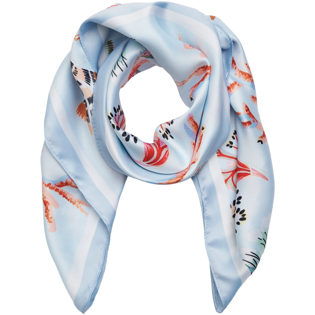 MARTA DU CHATEAU Marta du Chateau dame tørklæde MdcFinja BA-Scarf Scarf Blue3563