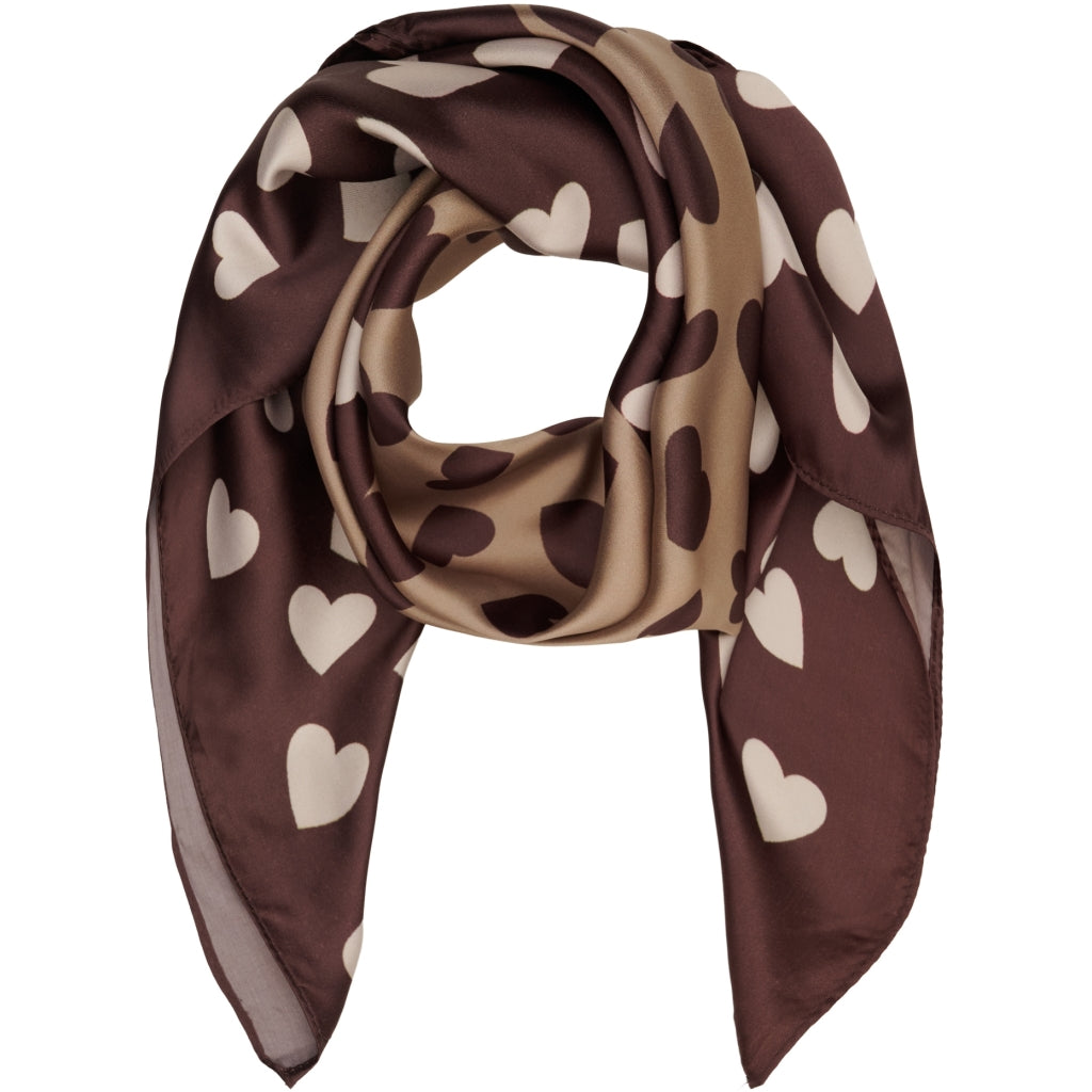 MARTA DU CHATEAU Marta du Chateau dame tørklæde MdcFinja BA-Scarf Scarf Coffee4254