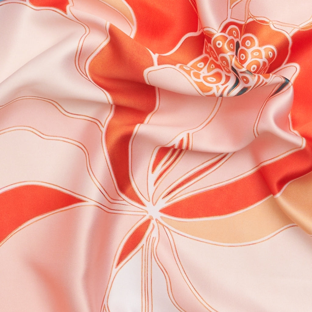 MARTA DU CHATEAU Marta du Chateau dame tørklæde MdcFinja BA-Scarf Scarf Orange3559