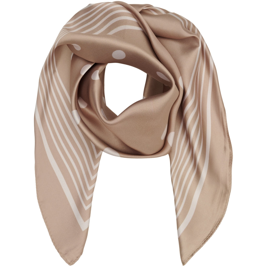 MARTA DU CHATEAU Marta du Chateau dame tørklæde MdcFinja BA-Scarf Scarf Taupe4244