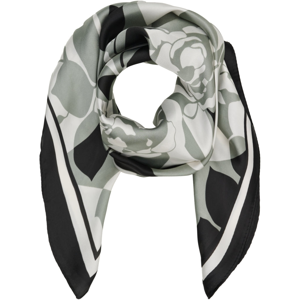 MARTA DU CHATEAU Marta du Chateau dame tørklæde MdcJuline FA-Scarf Scarf Black/Grey31324-2