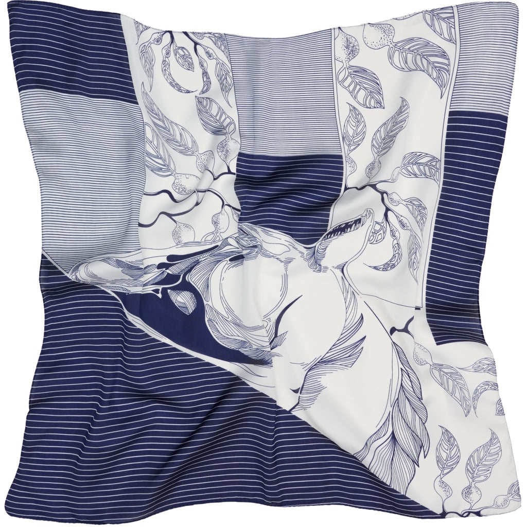 MARTA DU CHATEAU Marta du Chateau dame tørklæde MdcJuline FA-Scarf Scarf Blue31321-2