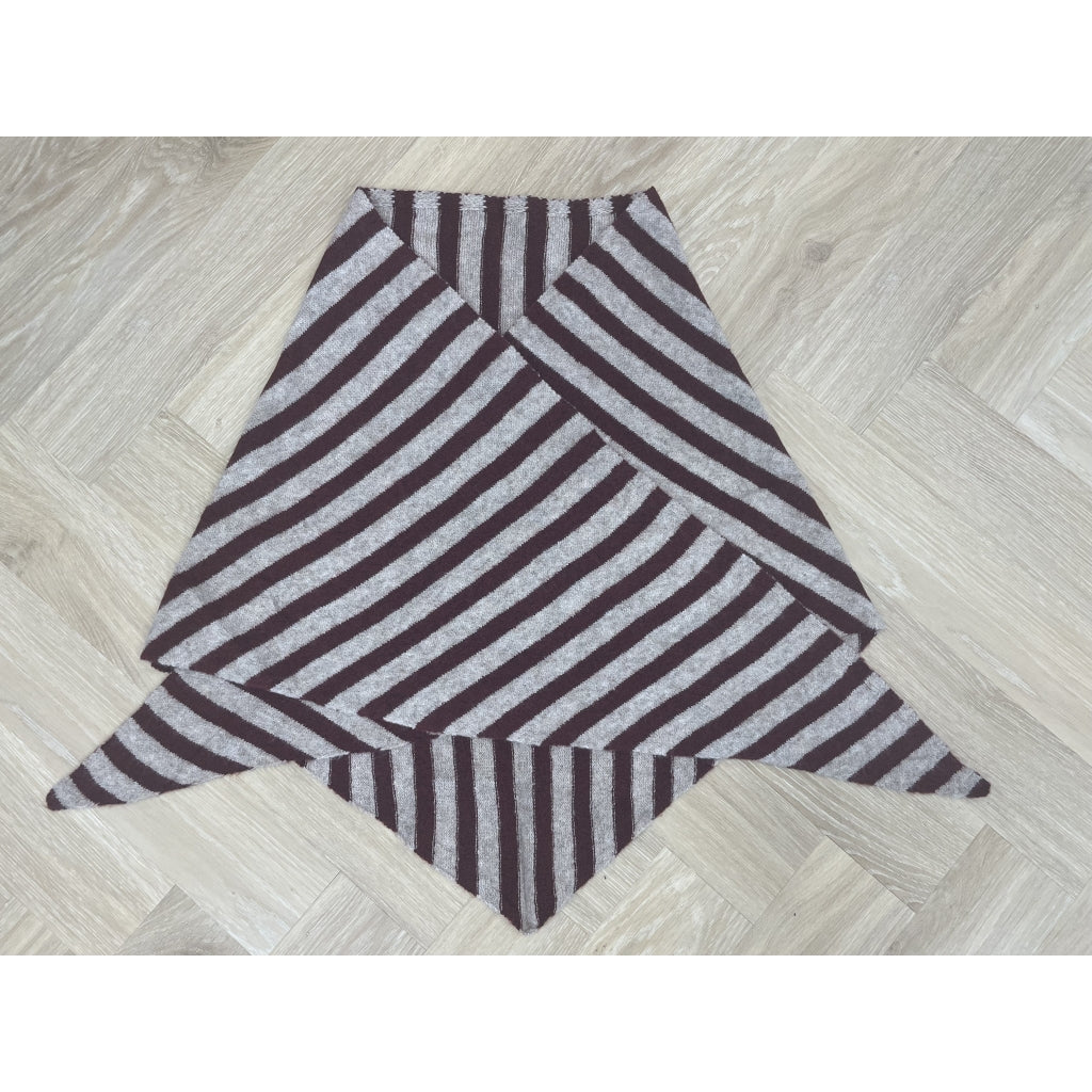MARTA DU CHATEAU Marta du Chateau dame tørklæde MdcKitte BA-4082 Scarf Bordeaux/Taupe