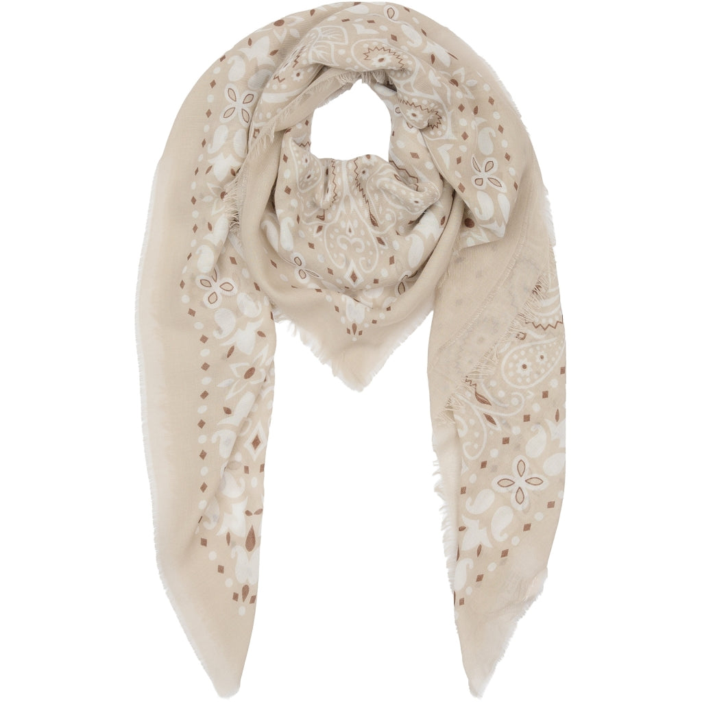 MARTA DU CHATEAU Marta du Chateau dame tørklæde MdcLeah FA37258 Scarf Beige