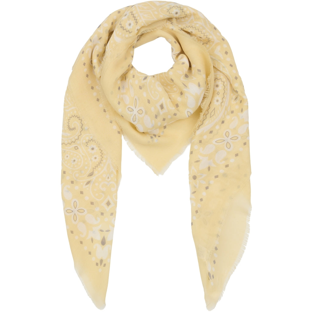 MARTA DU CHATEAU Marta du Chateau dame tørklæde MdcLeah FA37258 Scarf Light Yellow