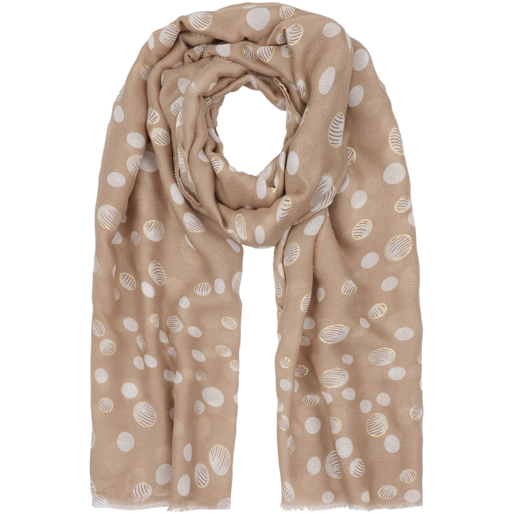 MARTA DU CHATEAU Marta du Chateau dame tørklæde MdcNimma FA37238 Scarf Light Coffee