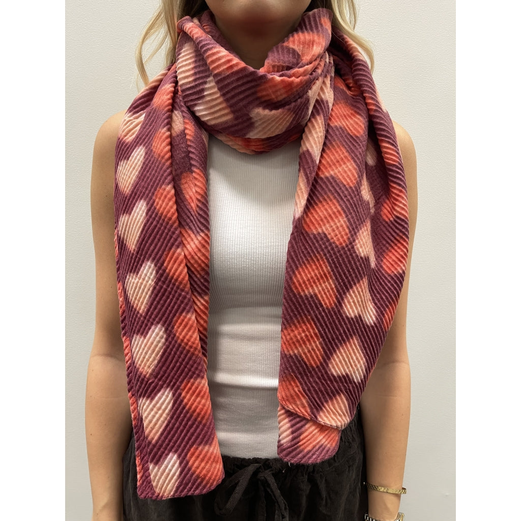 MARTA DU CHATEAU Marta du Chateau dame tørklæde MdcSaphira BA-1531 Scarf Bordeaux