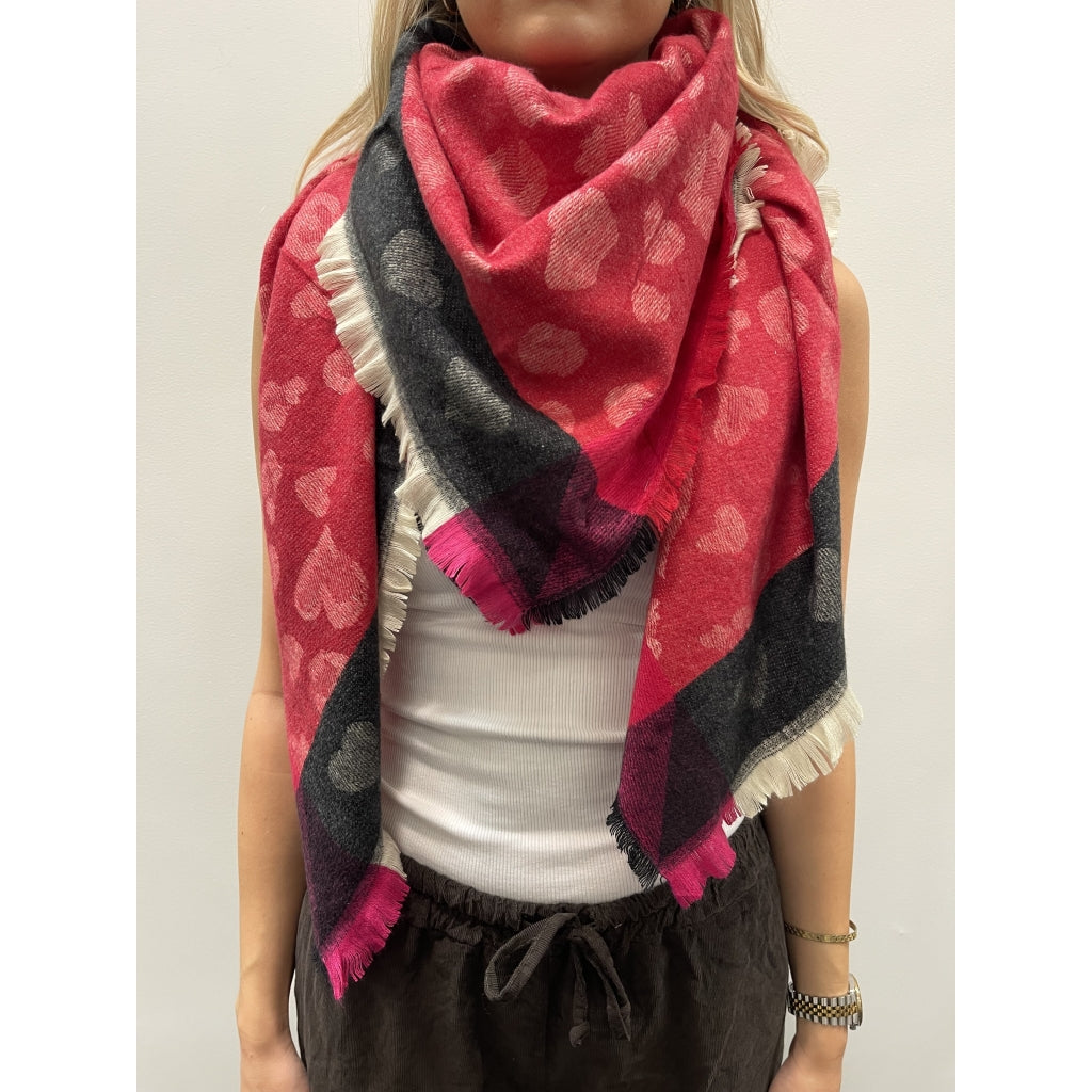 MARTA DU CHATEAU Marta du Chateau dame tørklæde MdcSoraka BA-1499 Scarf Red
