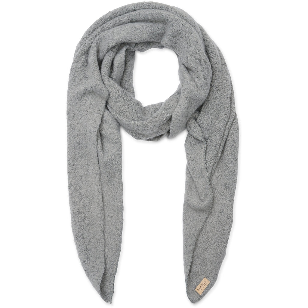 MARTA DU CHATEAU Marta du Chateau dame tørklæde MdcSunny 194007 Scarf Light Grey Melange