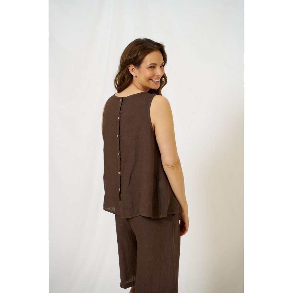 MARTA DU CHATEAU Marta du Chateau dame top MdcAlessia 258917 Top Mocca
