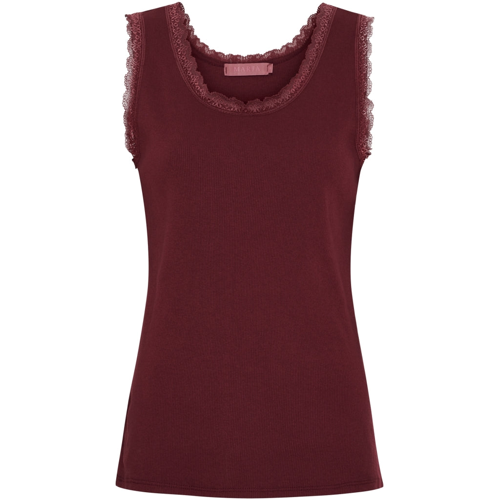 MARTA DU CHATEAU Marta du Chateau dame top MdcAngeline 2499 Top Bordeaux