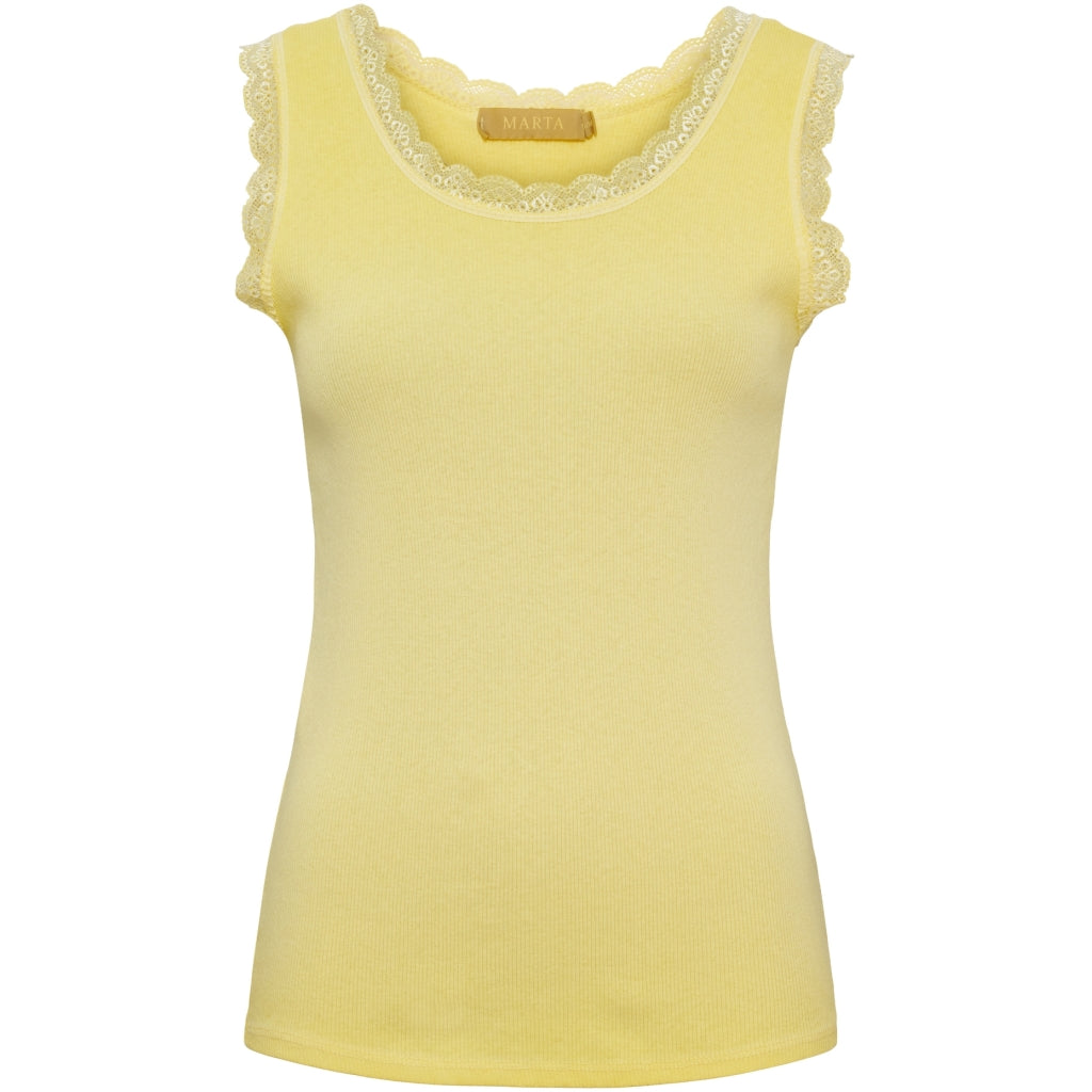 MARTA DU CHATEAU Marta du Chateau dame top MdcAngeline 2499 Top Butter Yellow