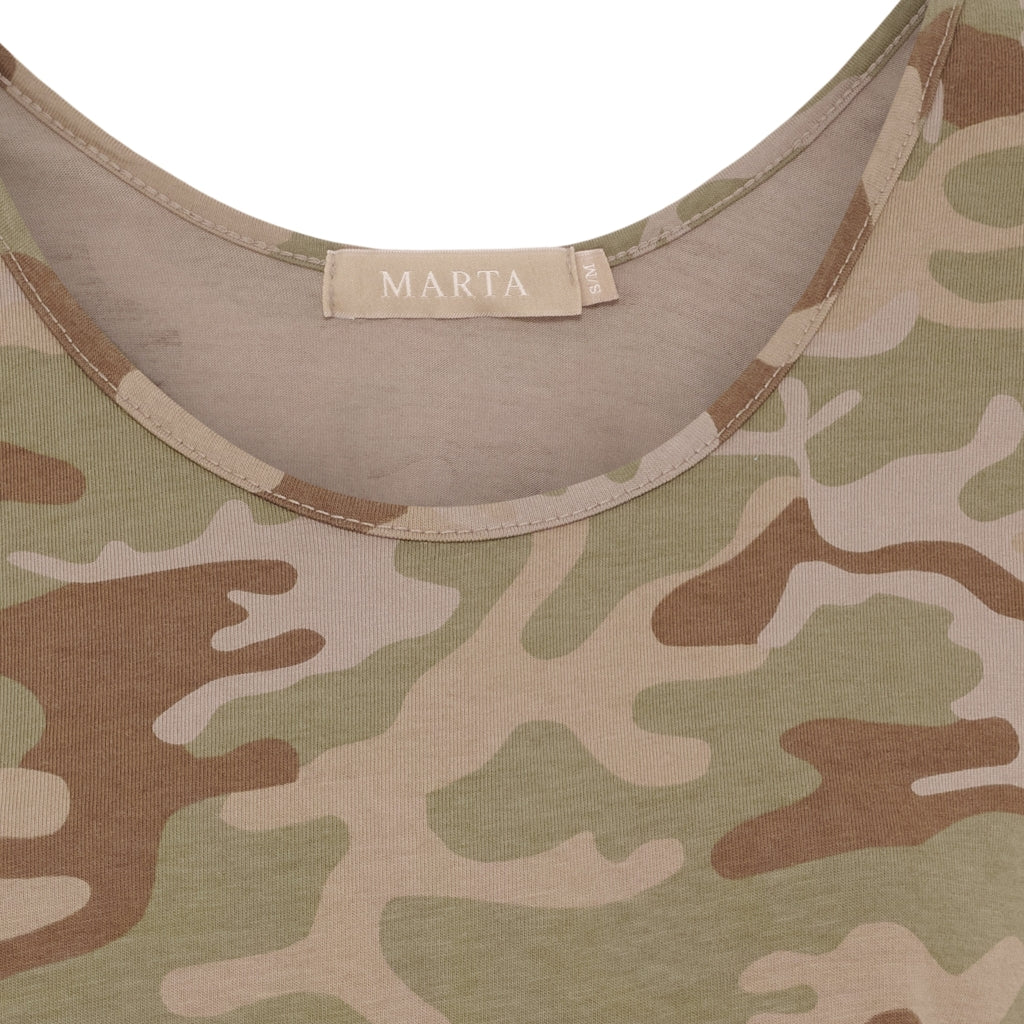 MARTA DU CHATEAU Marta du Chateau dame top MdcAngeline 2499 Top Green Camo