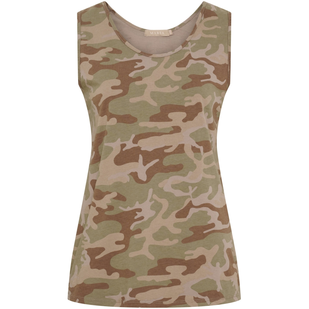 MARTA DU CHATEAU Marta du Chateau dame top MdcAngeline 2499 Top Green Camo