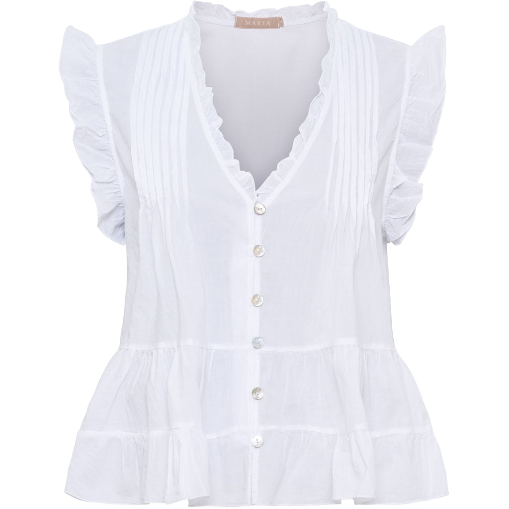 MARTA DU CHATEAU Marta du Chateau dame top MdcEmira TC68181 Top White