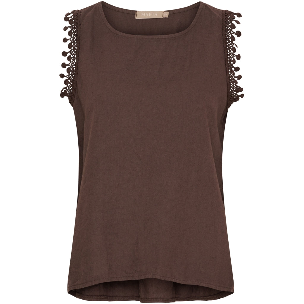 MARTA DU CHATEAU Marta du Chateau dame top MdcHolly 258355 Top Cold brown
