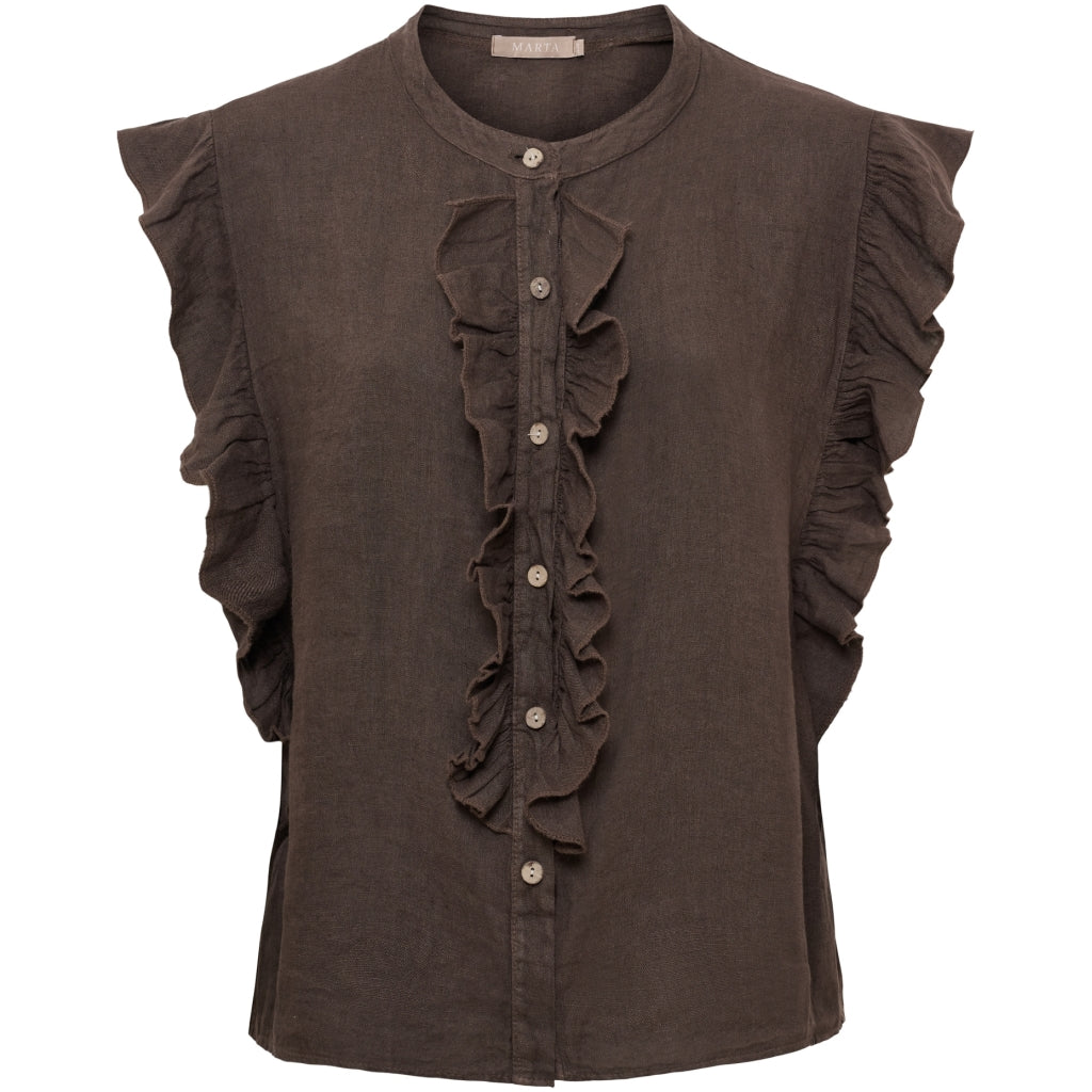 MARTA DU CHATEAU Marta du Chateau dame top MdcKarima 268433 Top Mocha93913