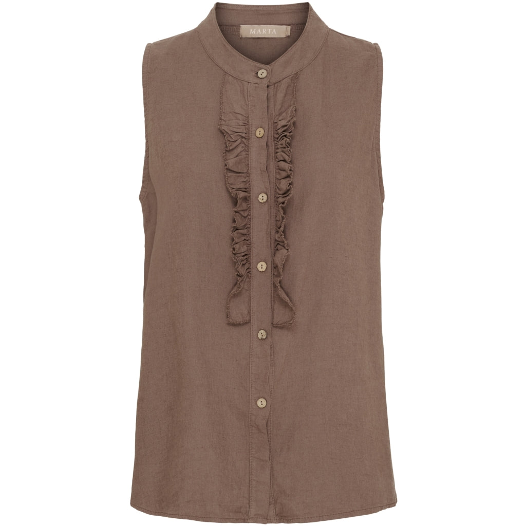 MARTA DU CHATEAU Marta du Chateau dame top MdcMalene 258356 Top Cold brown