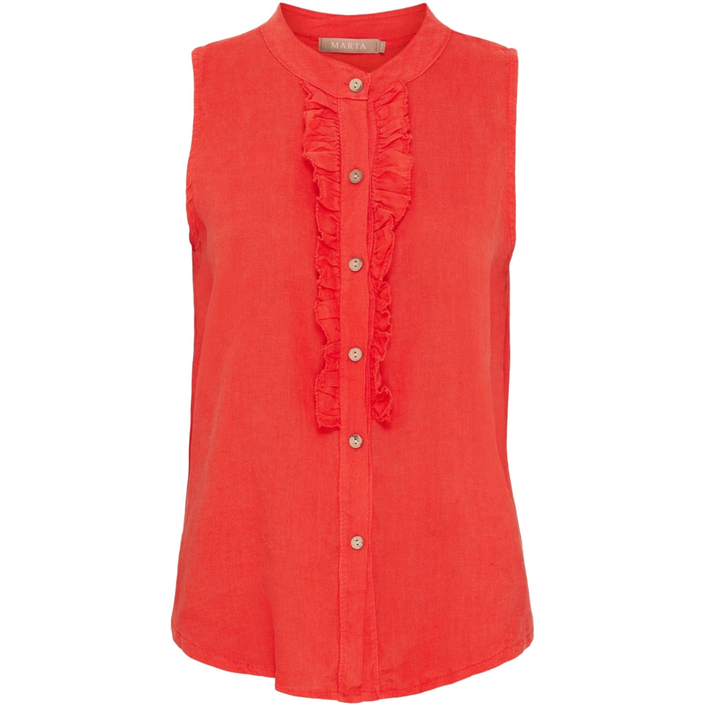 MARTA DU CHATEAU Marta du Chateau dame top MdcMalene 258356 Top Red5604
