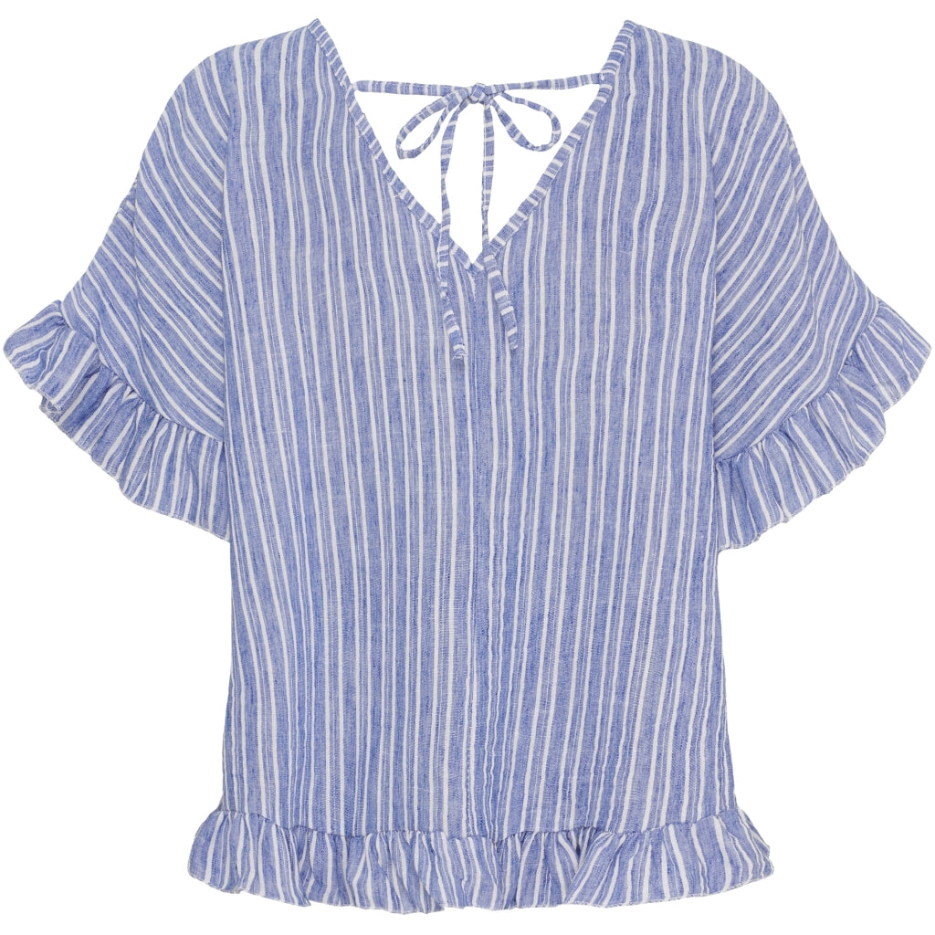 MARTA DU CHATEAU Marta du Chateau dame top MdcMatilda 8464 Top Blue Jeans