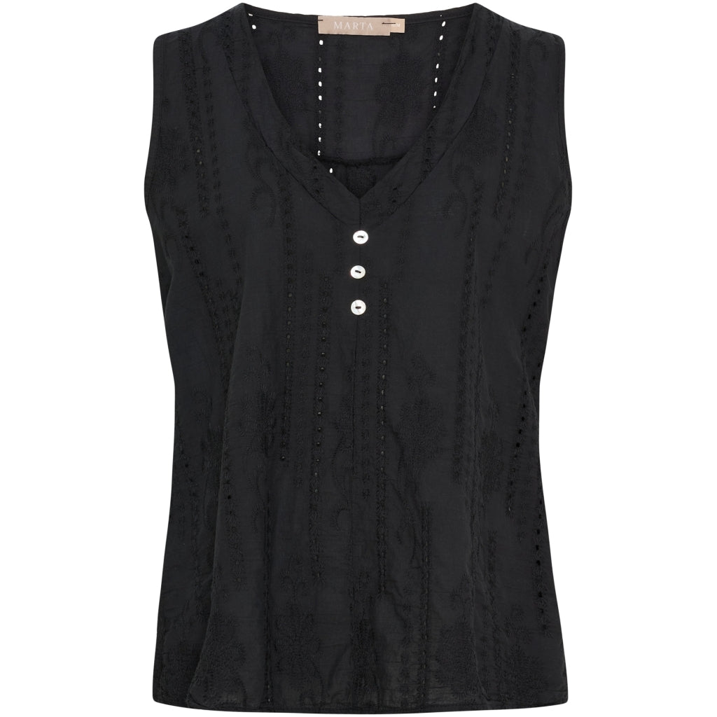 MARTA DU CHATEAU Marta du Chateau dame top MdcPerla 6261 Top Black