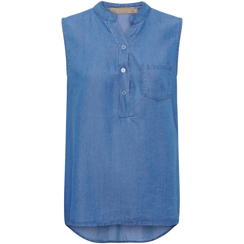 MARTA DU CHATEAU Marta du Chateau dame top MdcRylina 84571JV Top Medio Blue