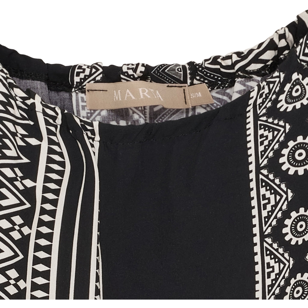 MARTA DU CHATEAU Marta du Chateau dame top MdcTanya 258620 Top Black/WhiteMC1488