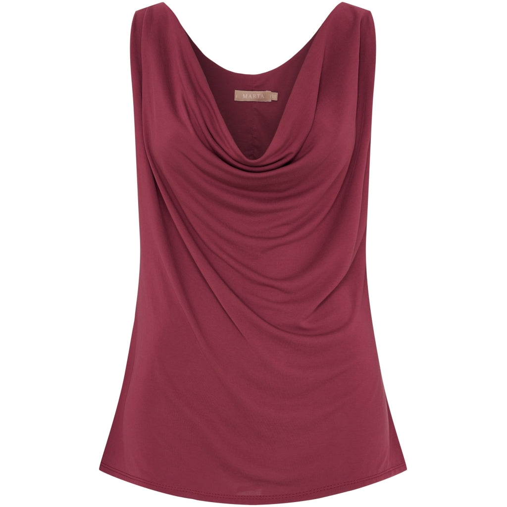 MARTA DU CHATEAU Marta du Chateau dame top MdcVeronika 82107 Top Bordeaux