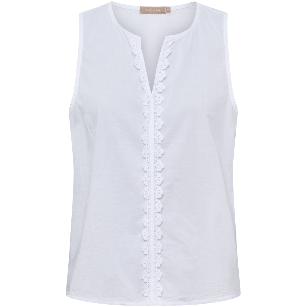 MARTA DU CHATEAU Marta du Chateau dame top MdcVienna 68503M Top White
